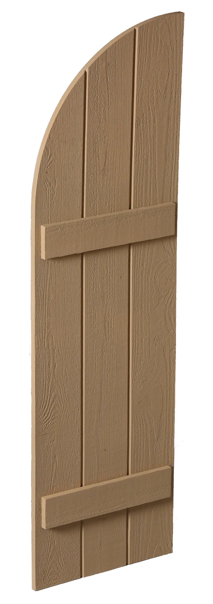 14" Board and Batten Shutter - 3 Board , Quarter Round