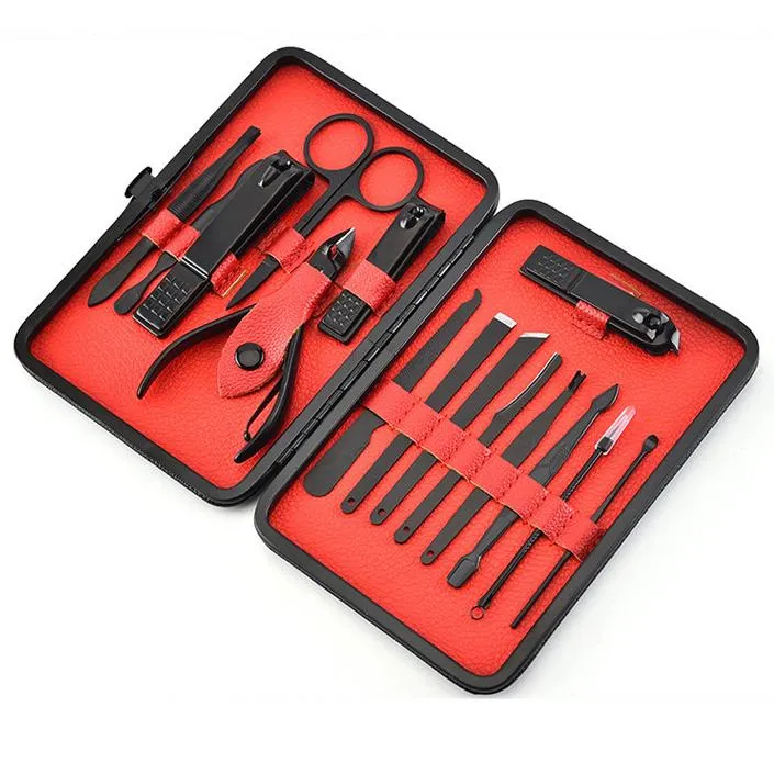 18-Piece: Nail Clippers Trimming Tool Set