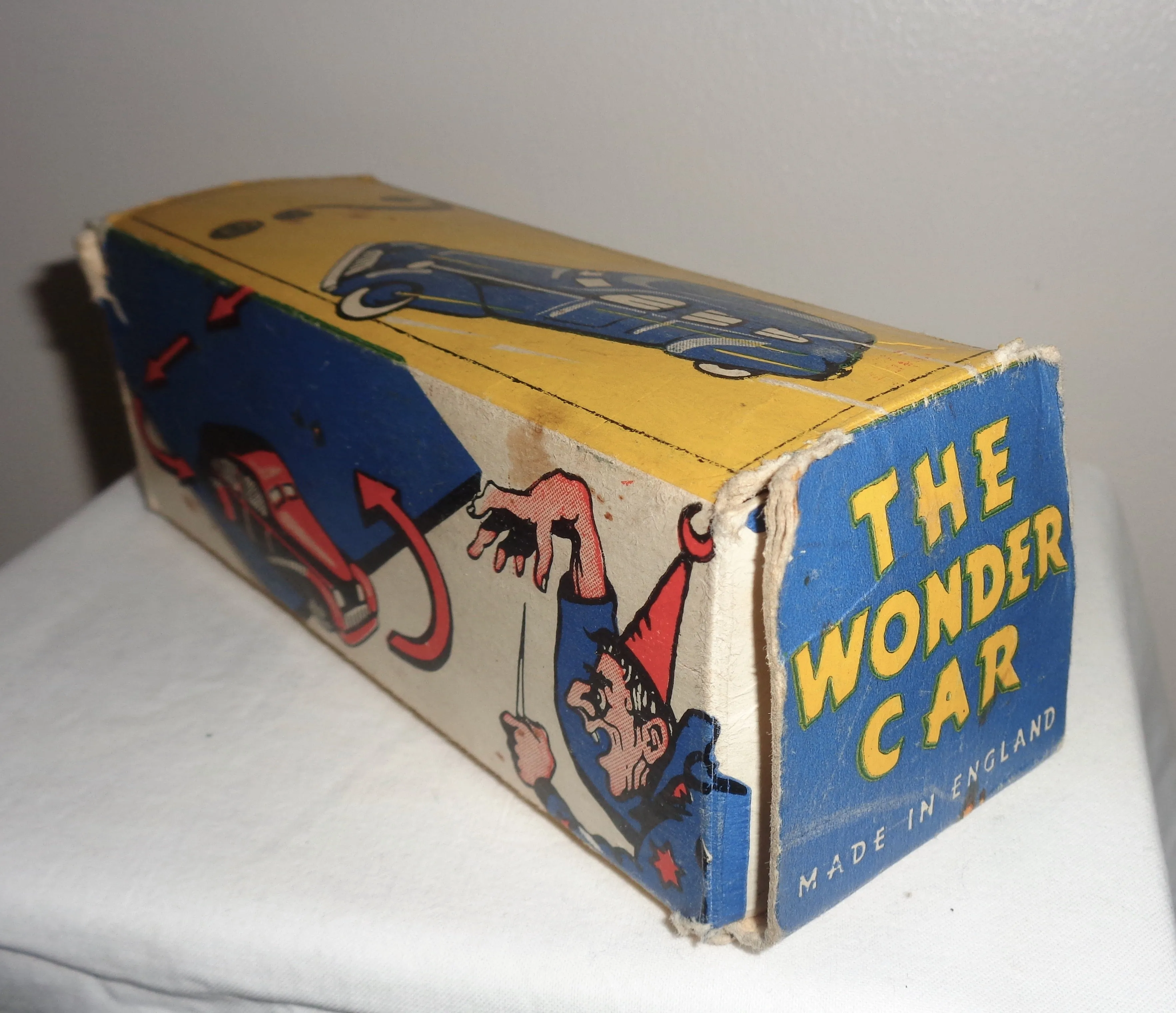 1950s Boxed Wells Brimtoy Tinplate Clockwork The Wonder Car