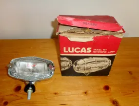 1960s Original Lucas Model 494 Reversing Car Lamp. Clear Glass And Chrome Boxed NOS