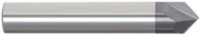 209-092250B: 1/4in. Dia., 2-1/2in. Overall Length, 2-Flute, Carbide Chamfer Mill- SE, 90 deg, AlTiN, USA