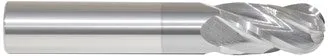 223-021156: 11/16 Dia, 1-1/2 LOC, 4 OAL, 4-Flt,  Carbide Ball End Mill- Single End, 30 Deg. Helix, TiCN, USA