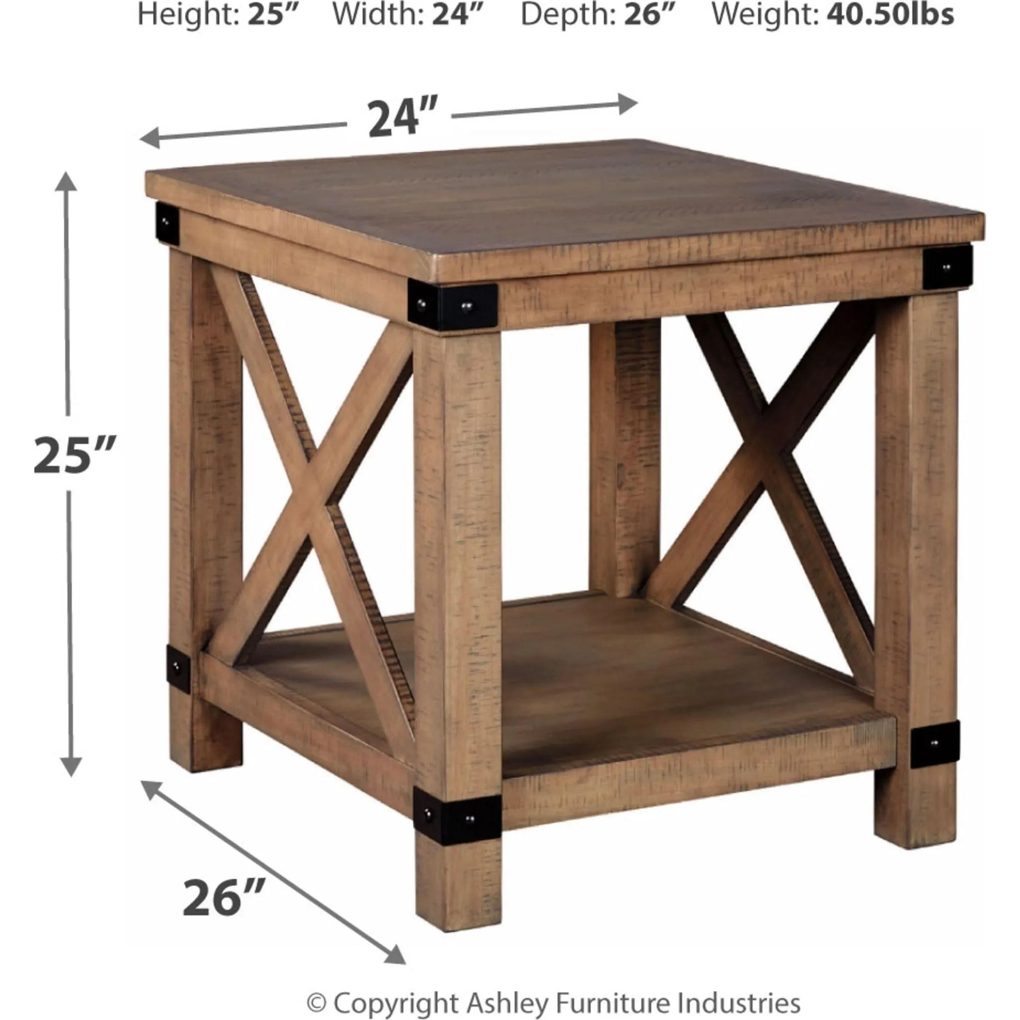 Aldwin End Table - Gray