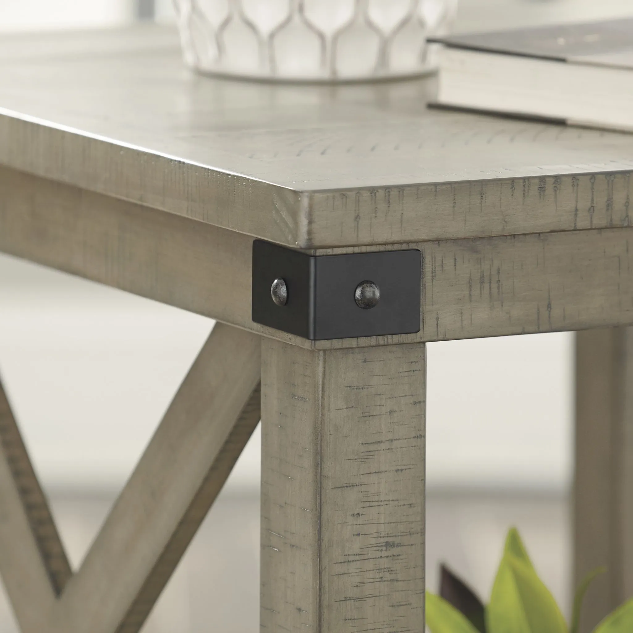 Aldwin End Table - Gray