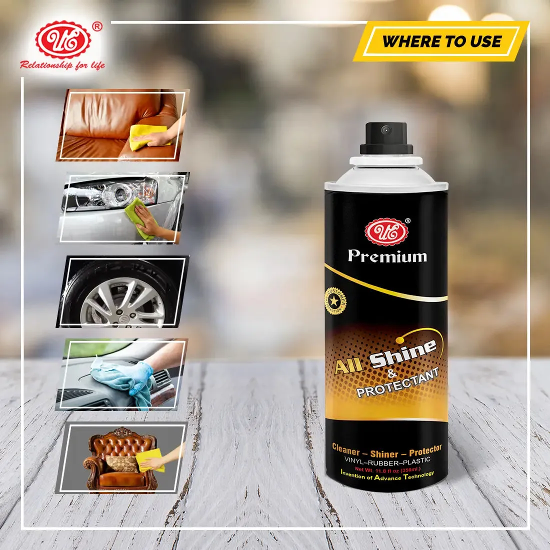 All Shine Multi Surface Polish Spray | Instant Spray Polish For Car & Bike