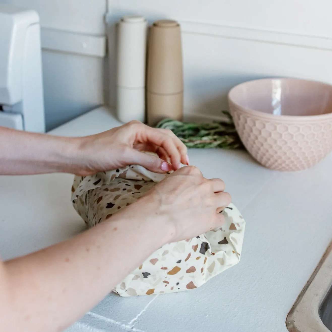 Beeswax Food Wraps: Terrazzo Extra Large