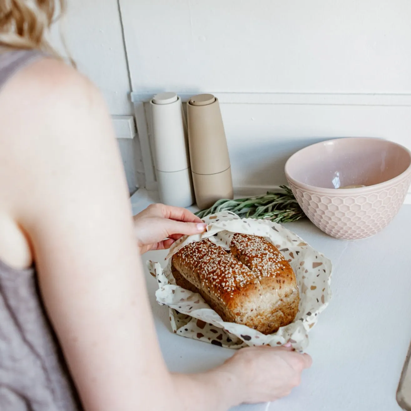 Beeswax Food Wraps: Terrazzo Extra Large