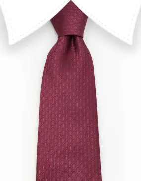 Burgundy Extra Long 70" Silk Tie - 3XL