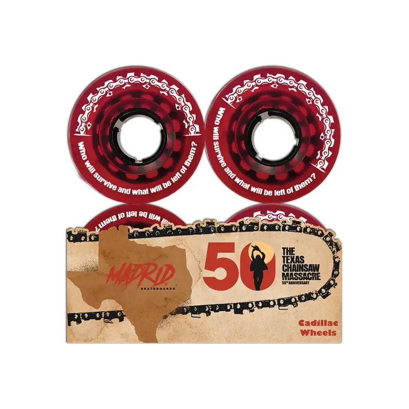 Cadillac 56mm 78a Texas Chainsaw Massacre Custom Skateboard Wheels 4pk