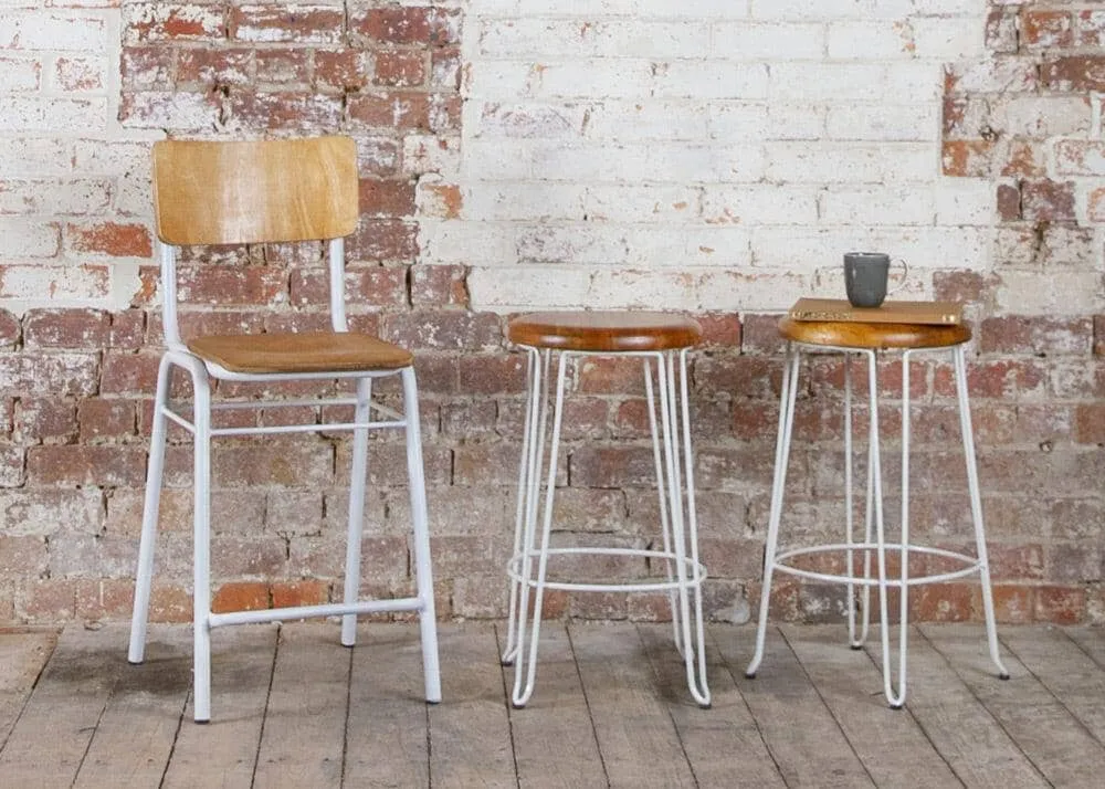 Carlton Counter Stool - White Deco