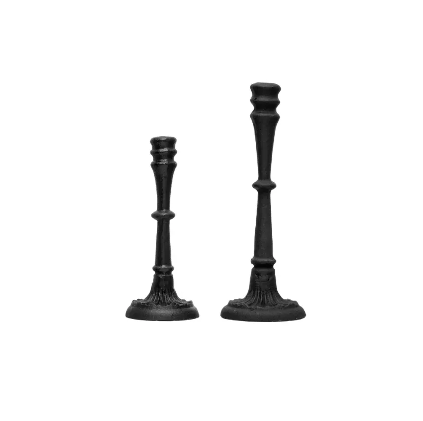 Cast Iron Taper Candle Holders