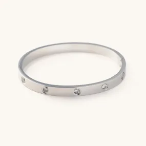 Corinne Silver Bangle Bracelet