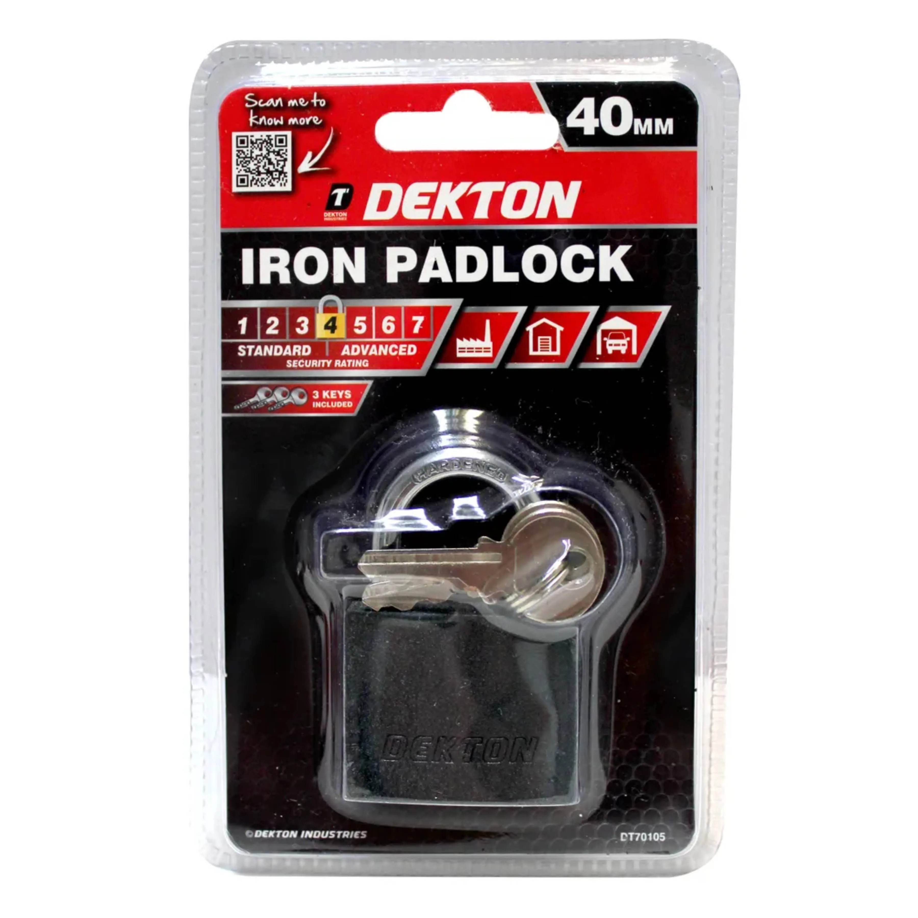 DEKTON 40mm Iron Padlock