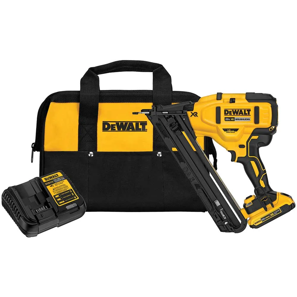 DeWALT DCN650D1 20V MAX XR 15-Gauge Cordless Angled Finish Nailer Kit