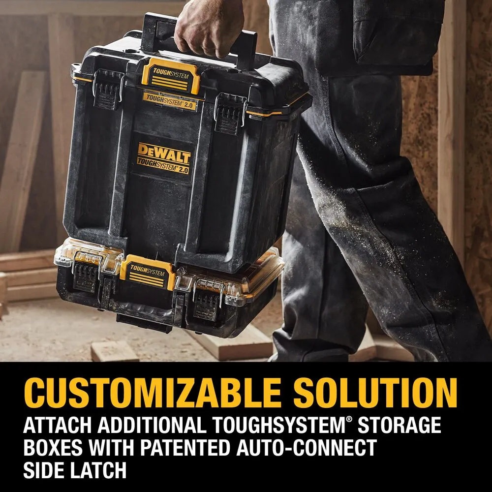 DeWALT DWST08035 TOUGHSYSTEM 2.0 Deep Compact Tool Box w/Dividers, and Organizer