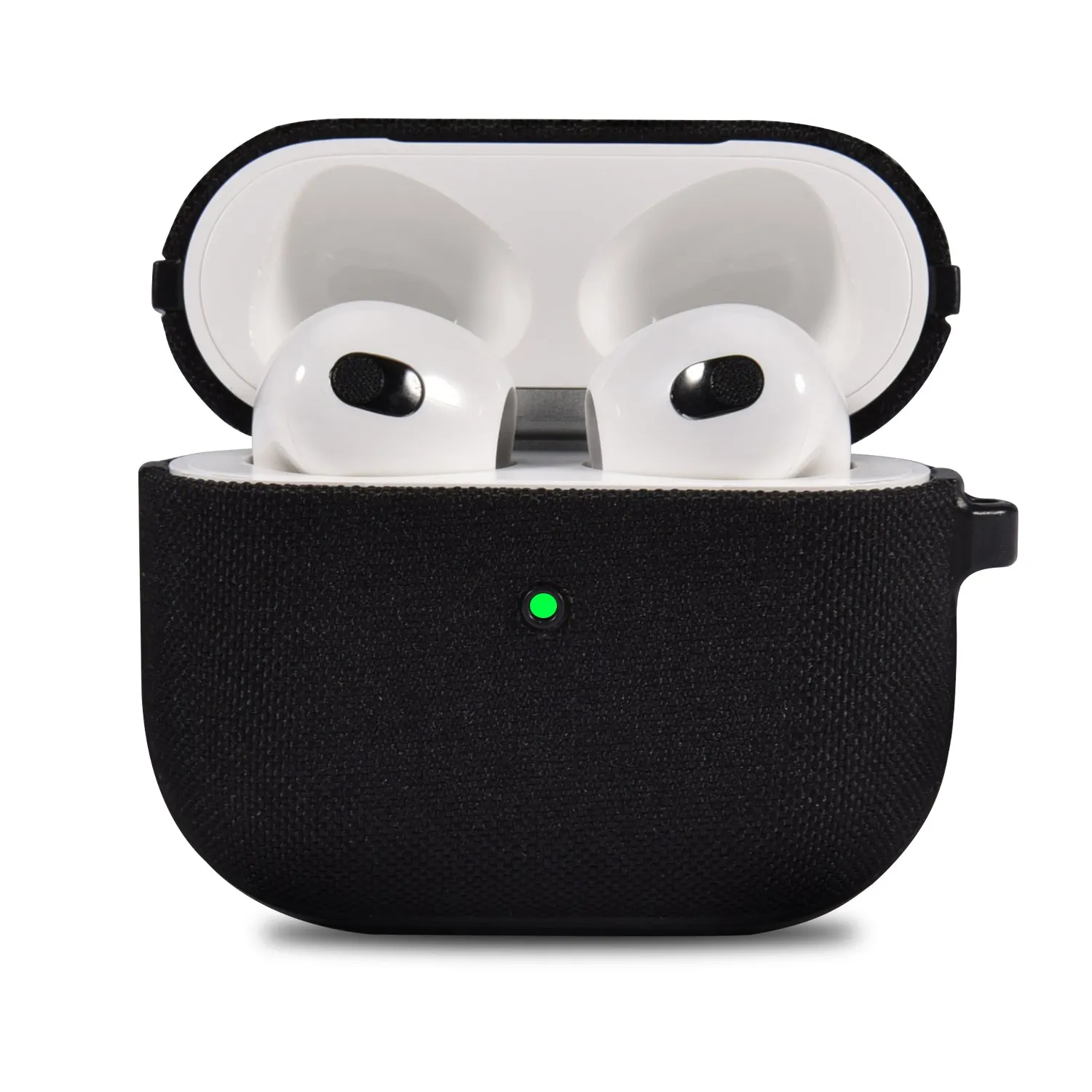 Fabric & PC Case for AirPods 3 Generation 3rd with Keychain