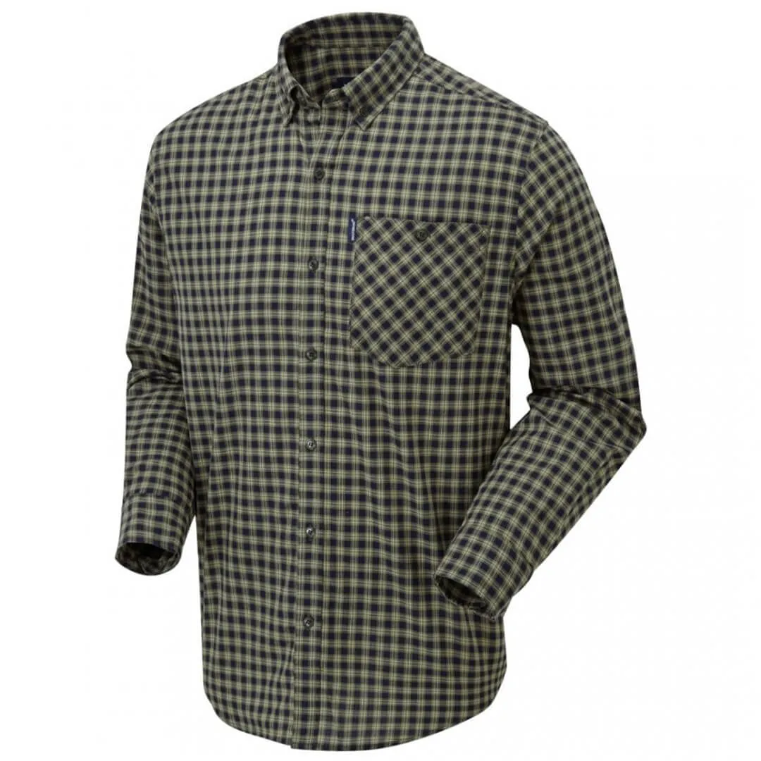 Field Shirt Green/Navy Check by Shooterking