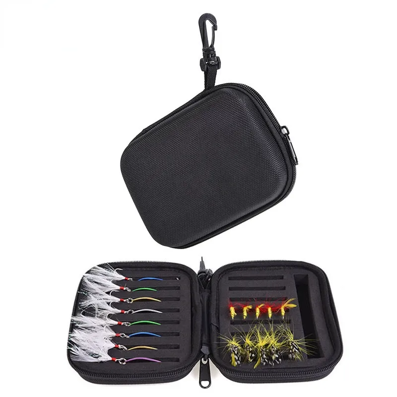 Fishing Lure Bag 16cm*11cm*5cm Spoon Fly Lure Jig Head Container Fishing Bag Large Capacity Lure Storage Bag Tackle