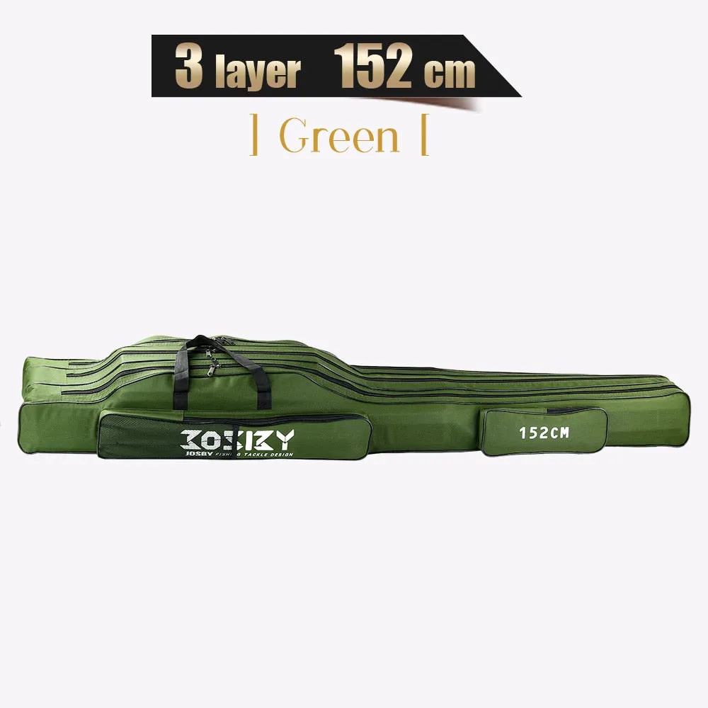 Fishing Rod Storage Bag  Oxford Cloth  Multifunctional  1/2/3 Layer  Large Capacity