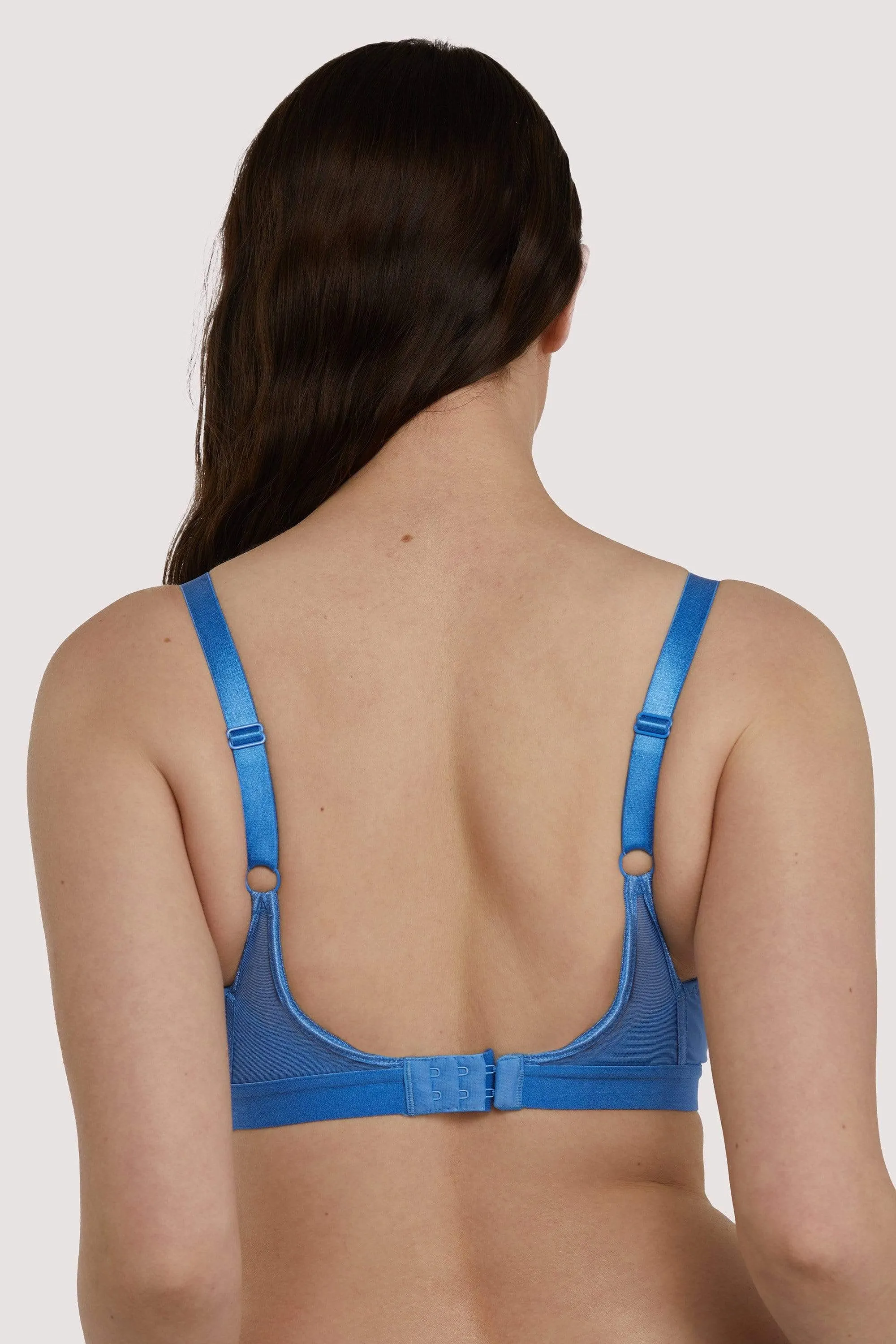 Get Up And Chill Bralette Denim Blue