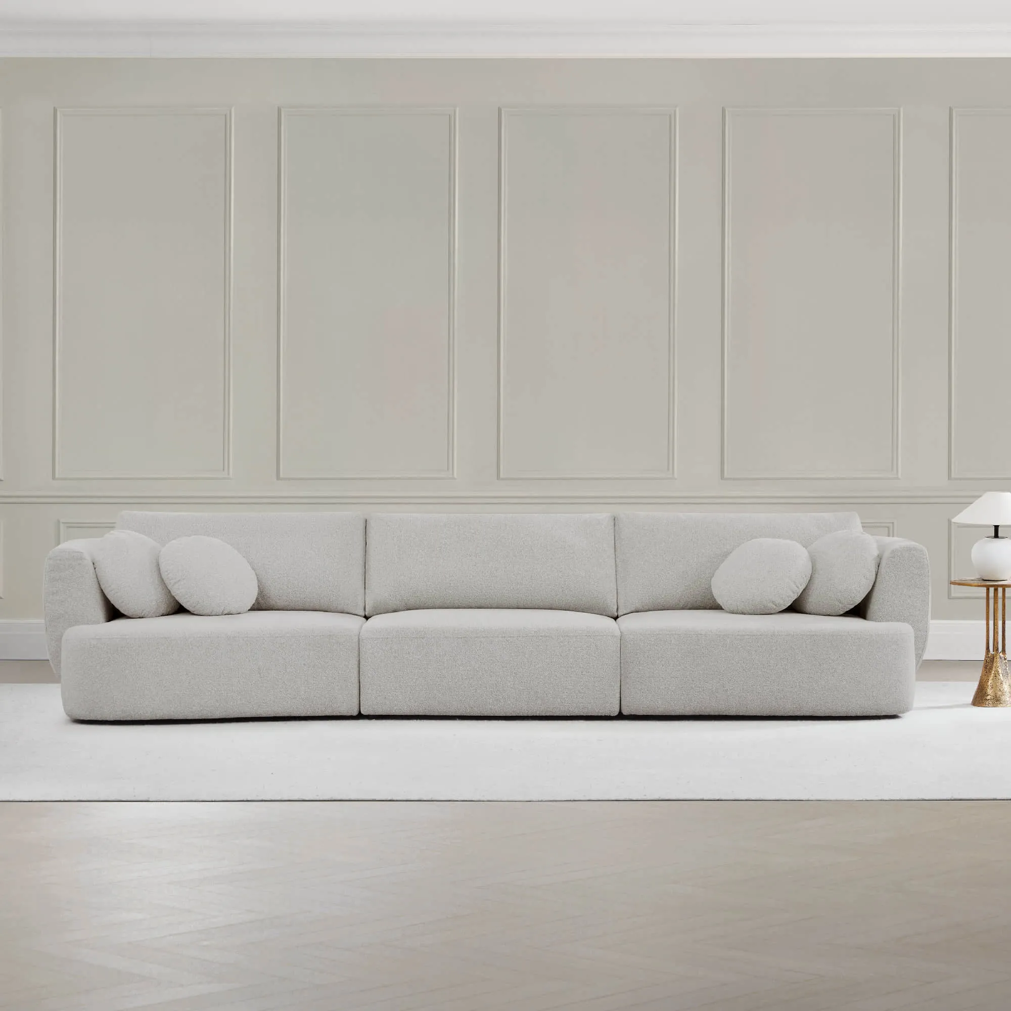 Grace 3-Seat Modular Curved Sofa