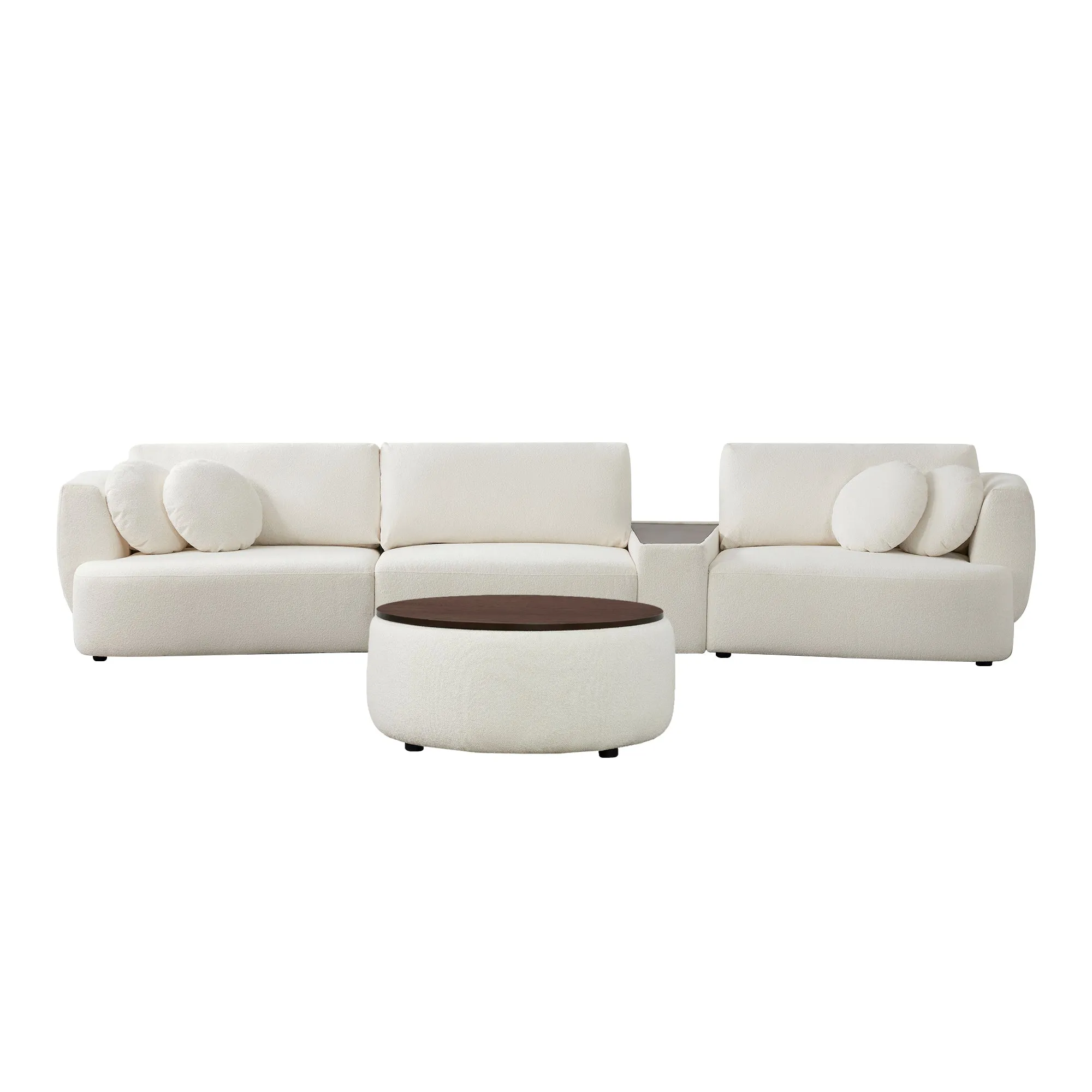 Grace 3-Seat Modular Curved Sofa