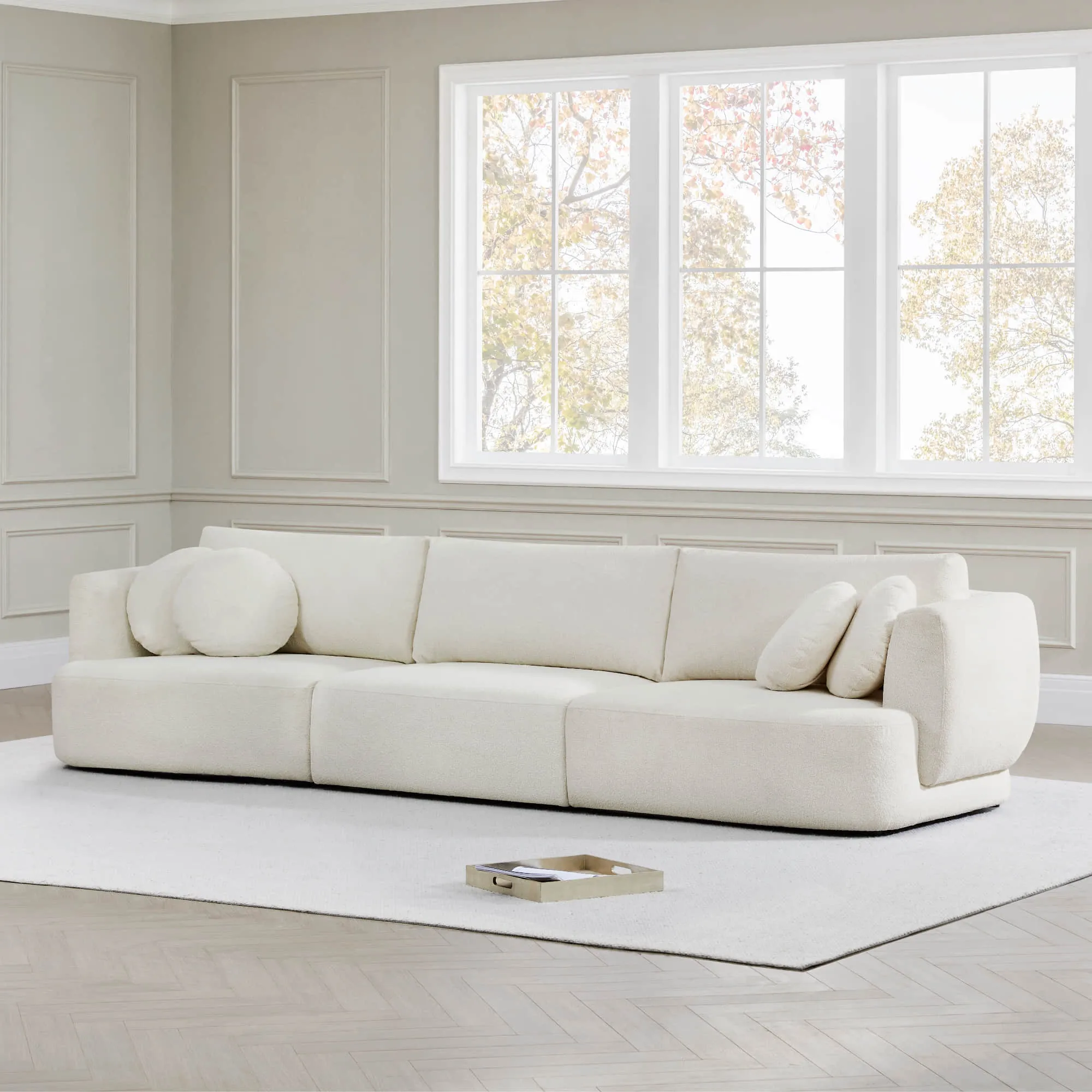 Grace 3-Seat Modular Curved Sofa