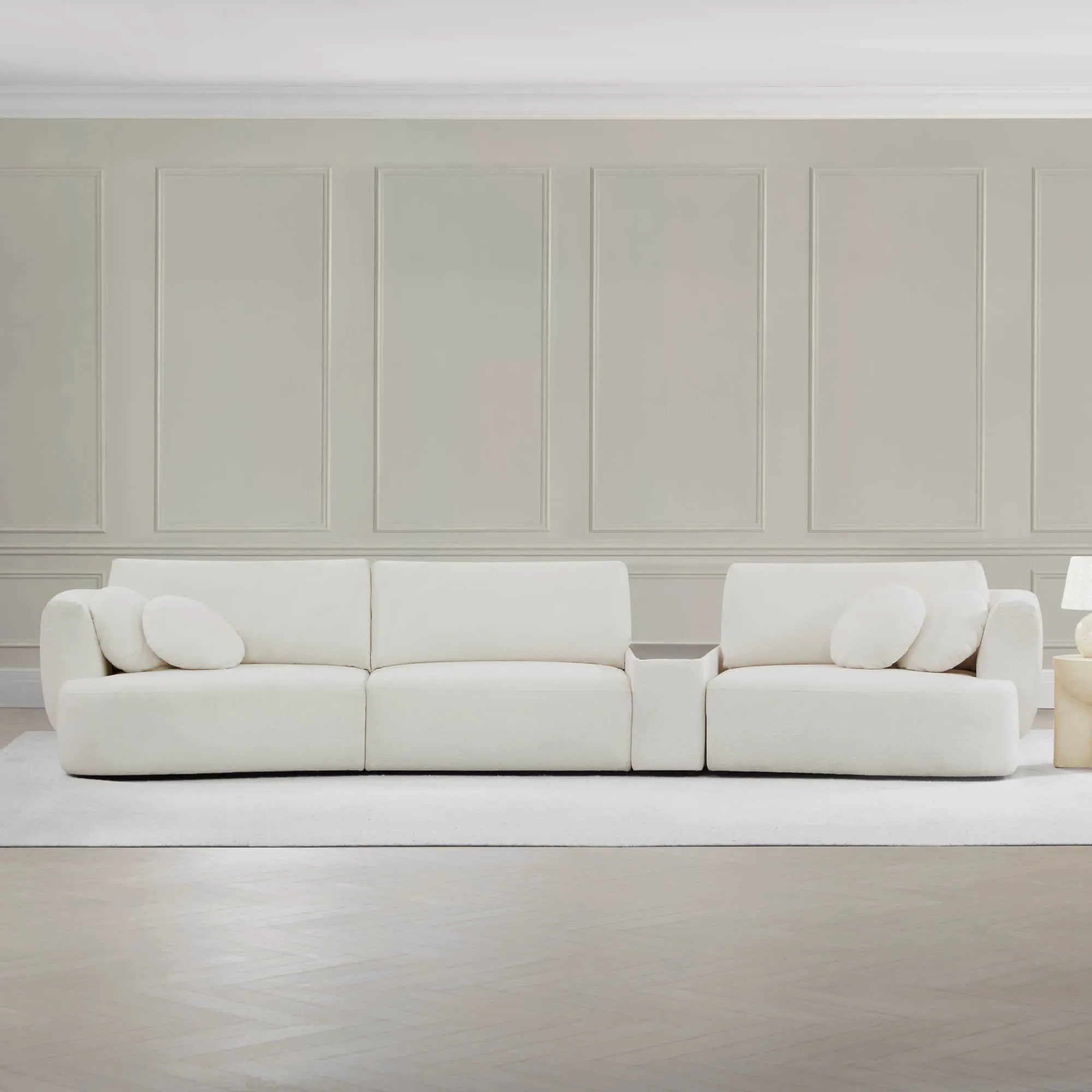 Grace 3-Seat Modular Curved Sofa