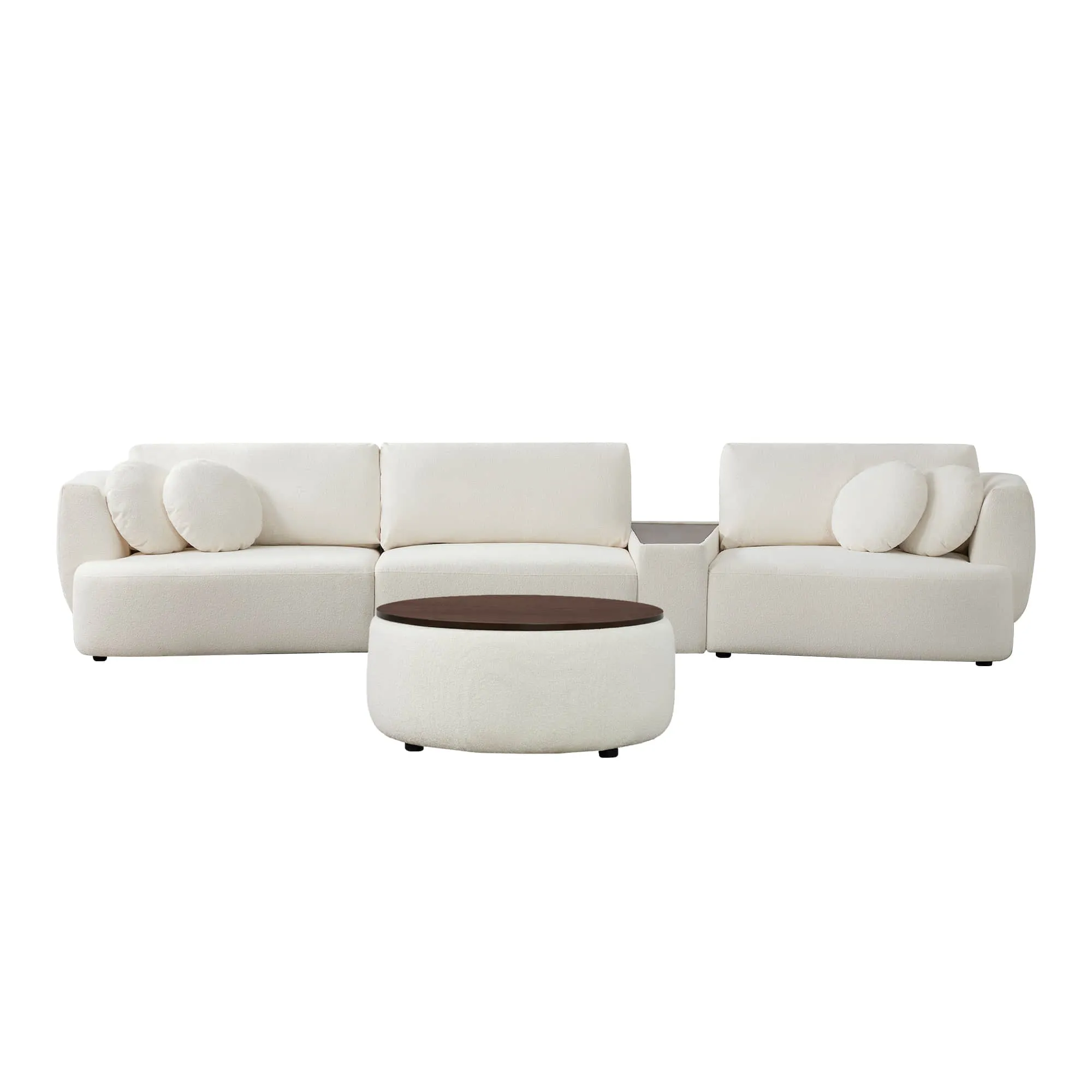 Grace 3-Seat Modular Curved Sofa