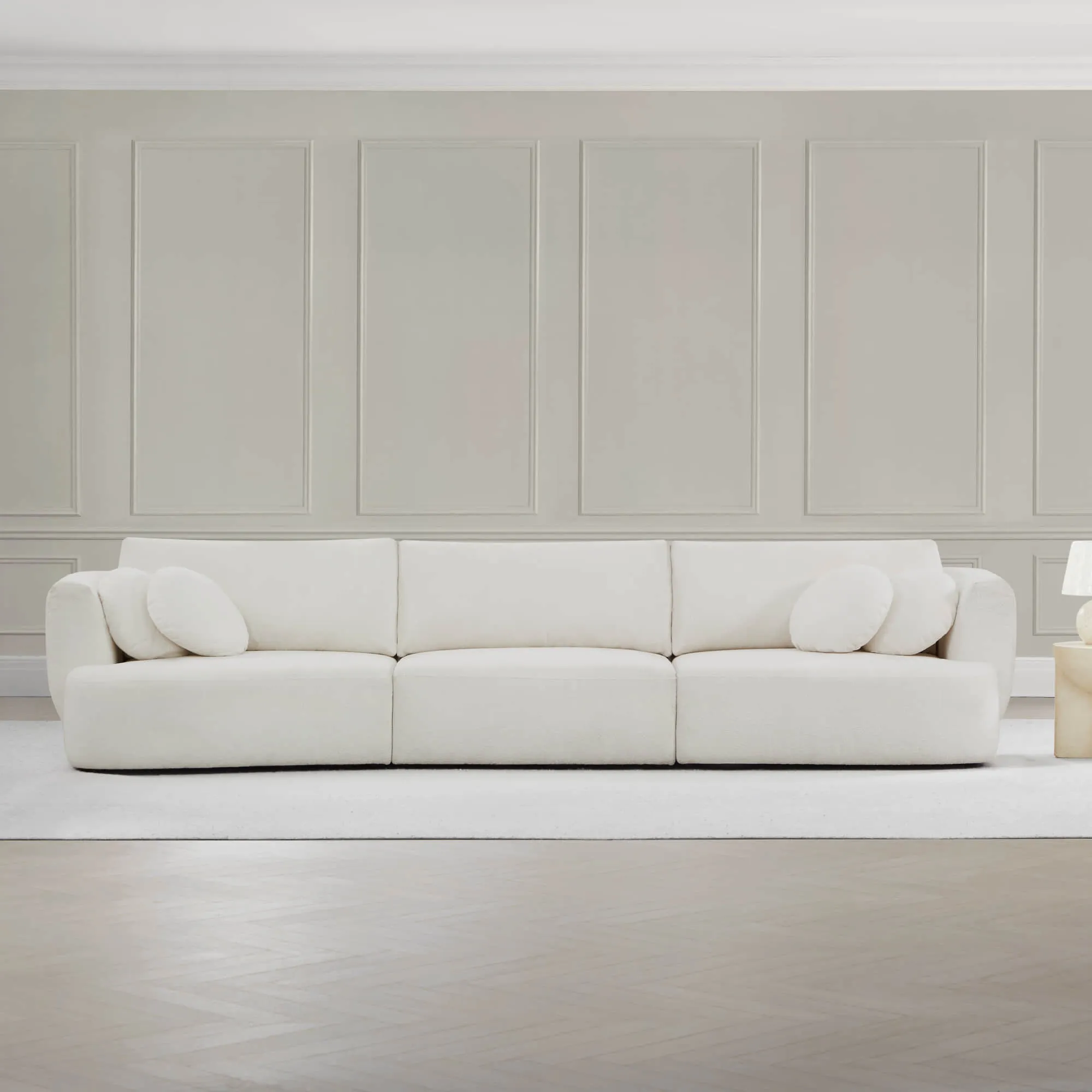 Grace 3-Seat Modular Curved Sofa