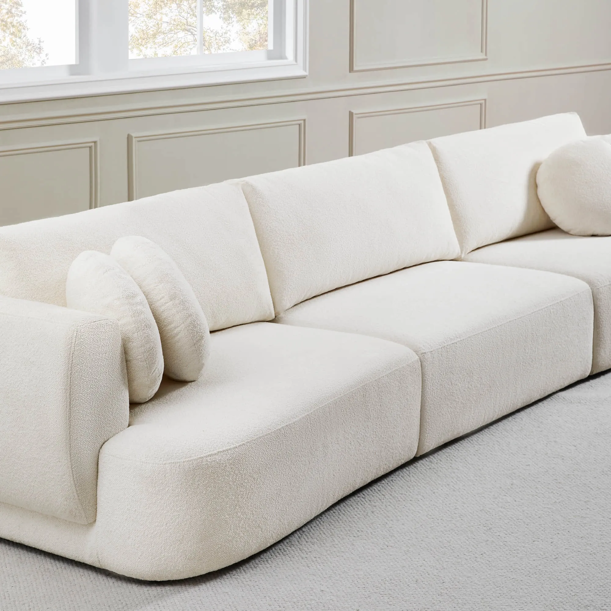 Grace 3-Seat Modular Curved Sofa