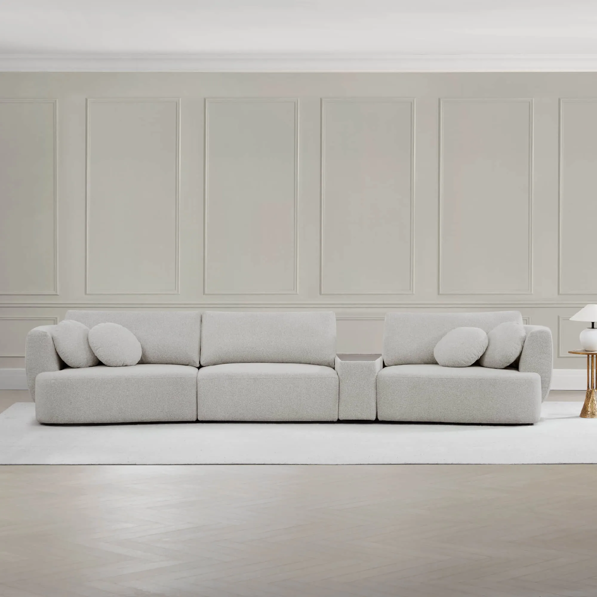 Grace 3-Seat Modular Curved Sofa