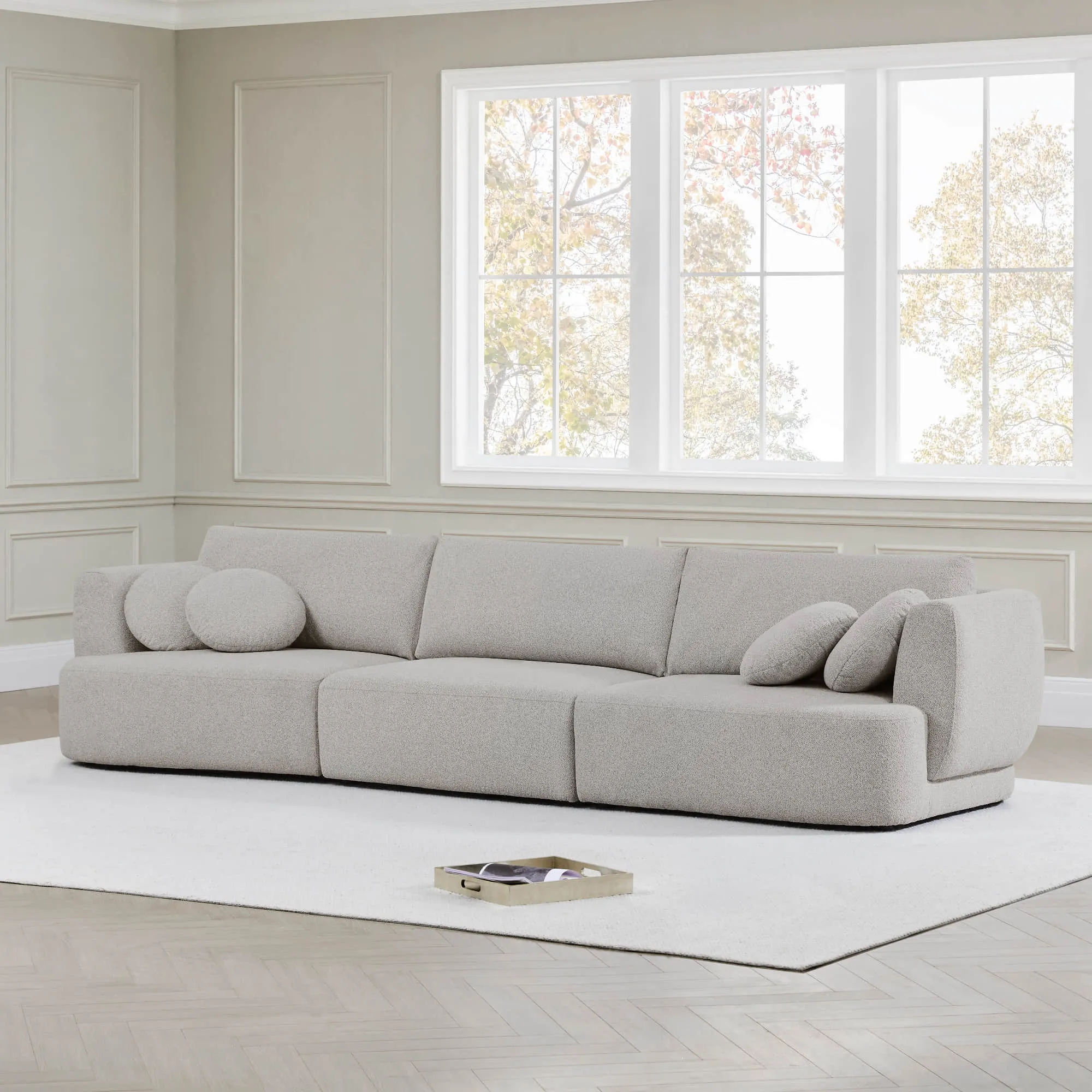 Grace 3-Seat Modular Curved Sofa