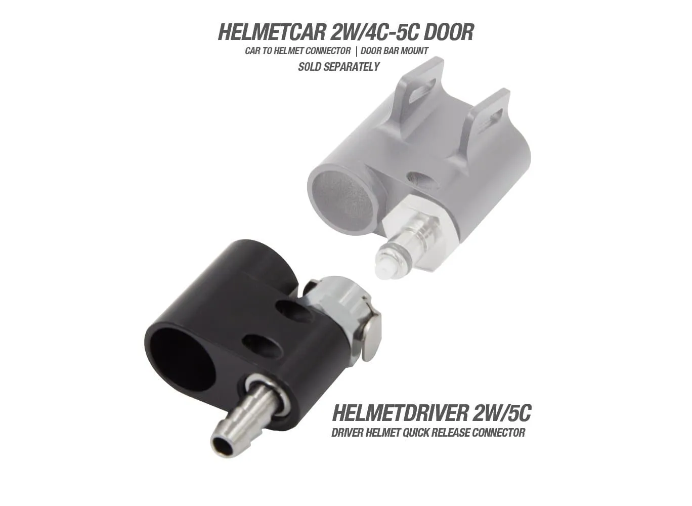 Helmet To Car Quick Release Connector (Water Radio) HELMETDRIVER 2W-5C