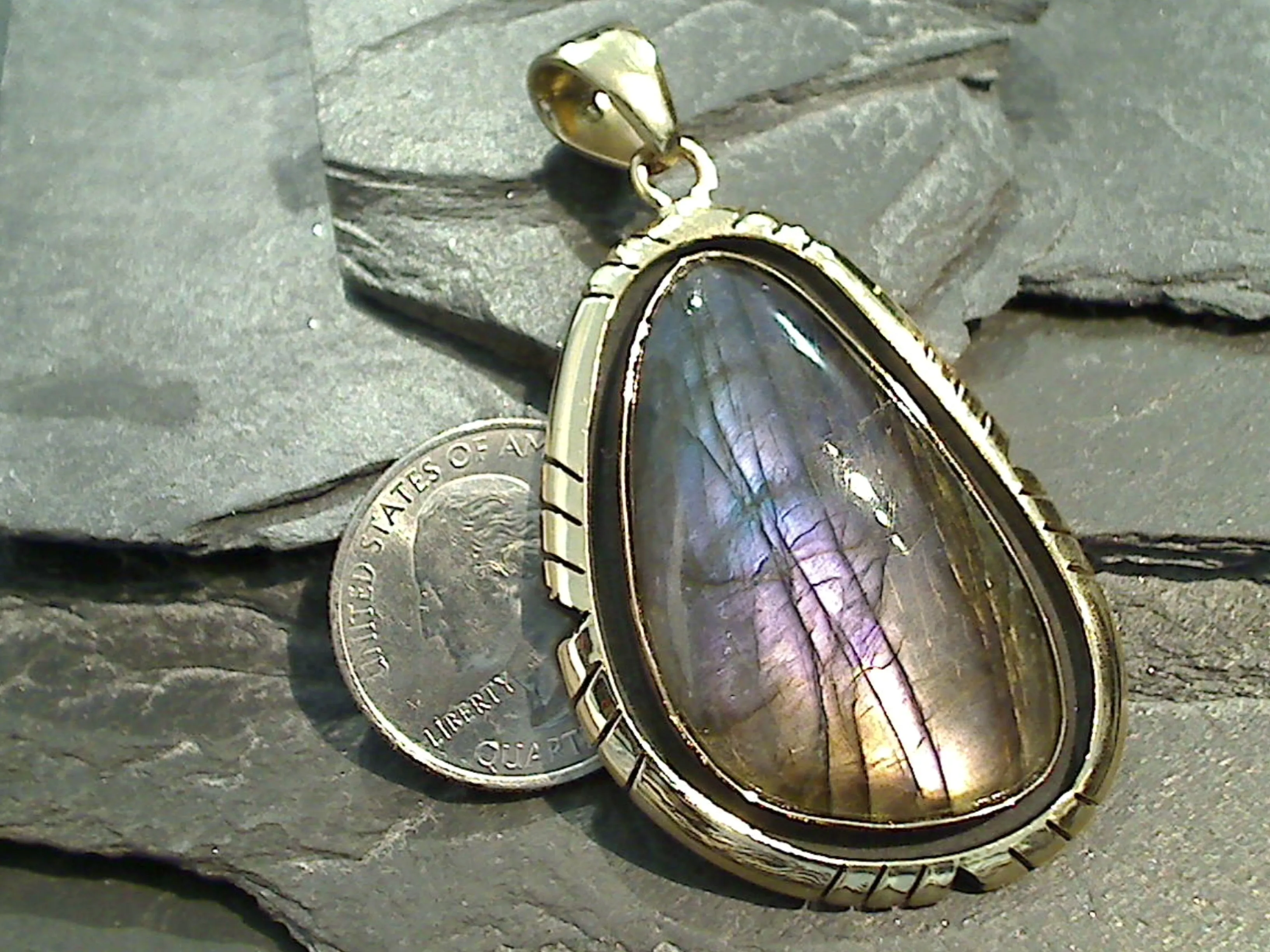 Labradorite, Alchemia Extra Large Pendant