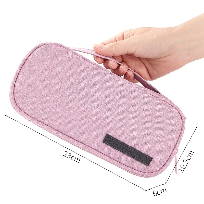 Large Capacity Three-Layer Pencil Case Student Multi-Functional Canvas Pencil Bag Pencil Case Pencil Case