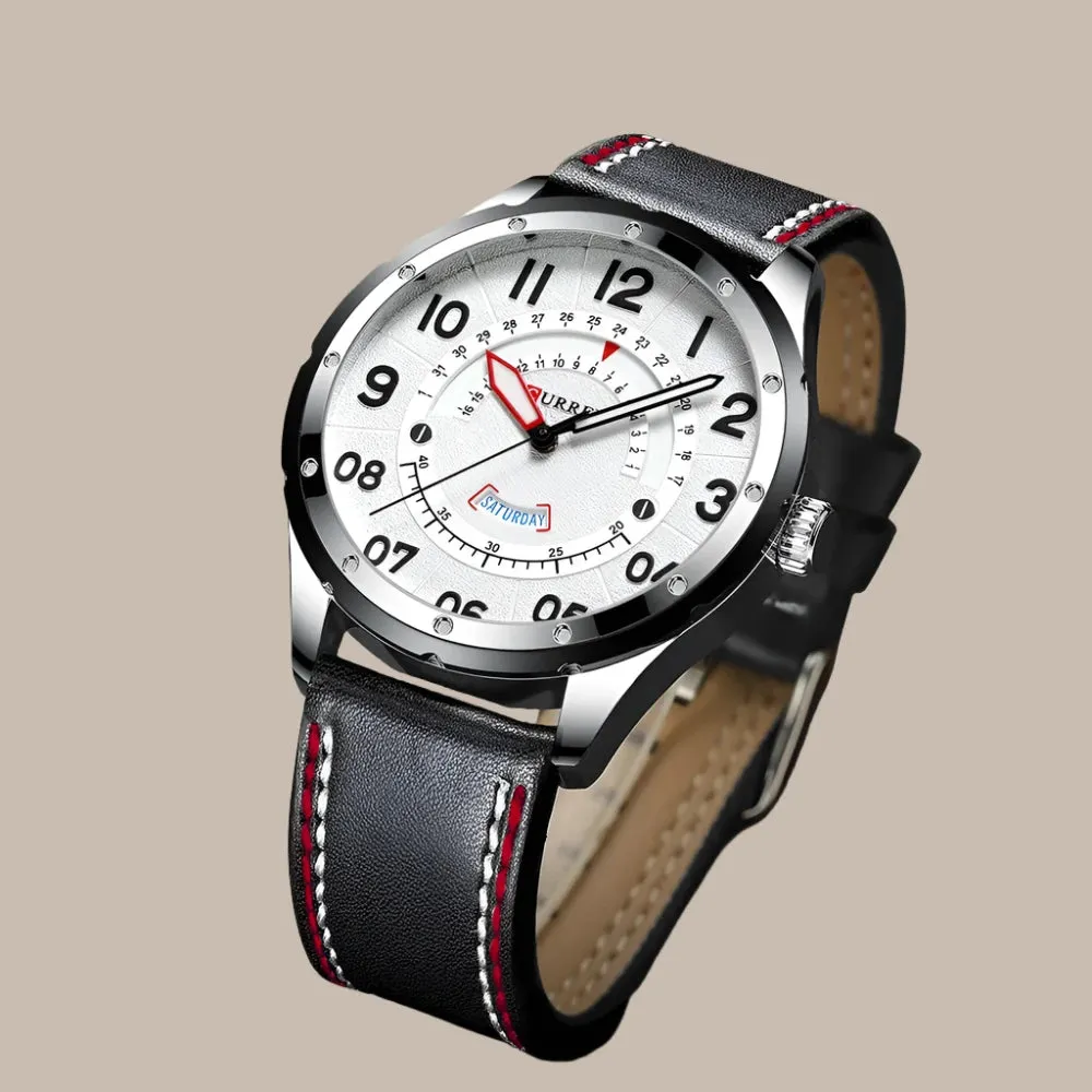 Leather Strap Men Waterproof Watches