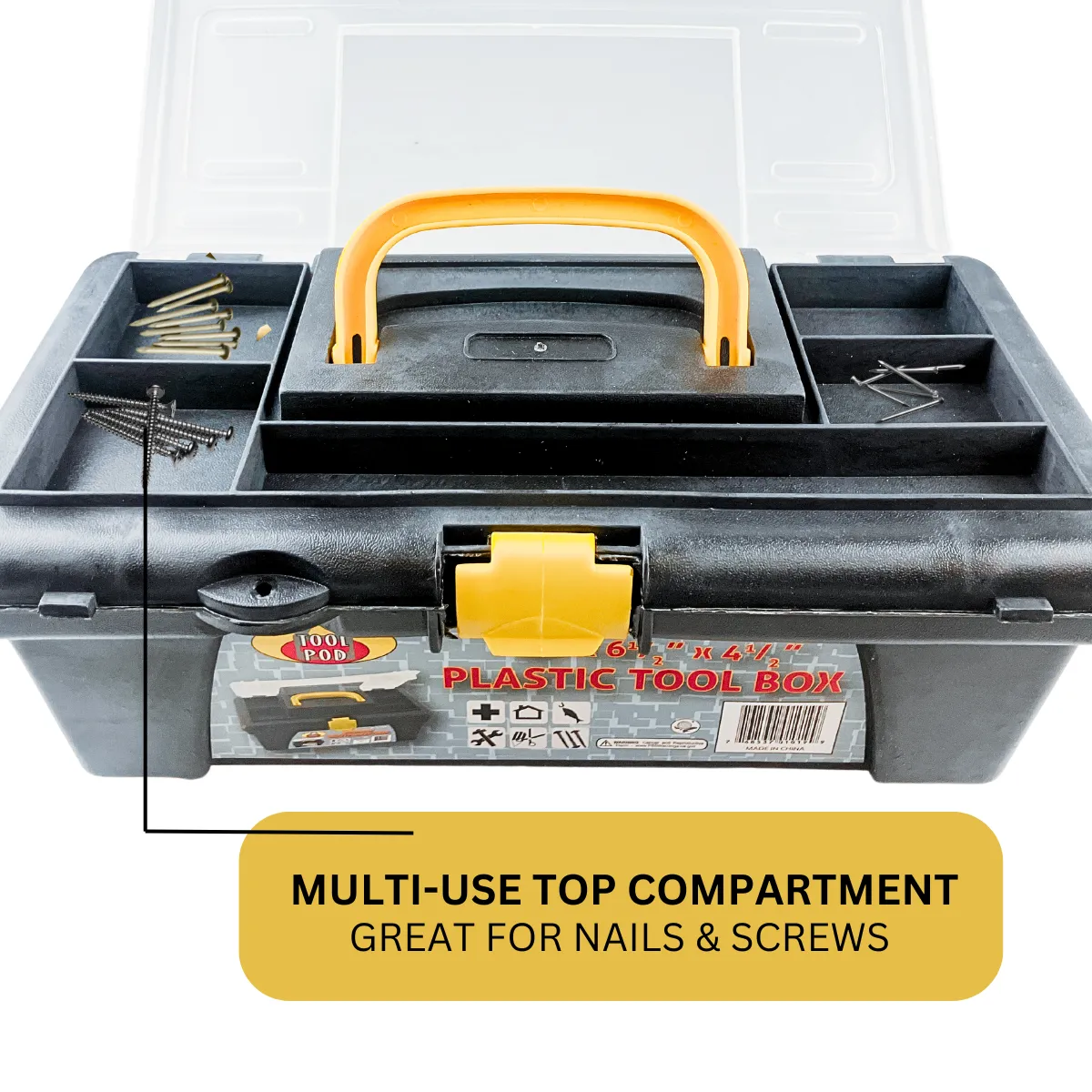 Light-duty Toolbox for Kids and Adults, 11.5-Inches  - MJ-01019