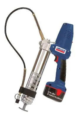 Lincoln Industrial 1444 PowerLuber Heavy-Duty Battery Grease Guns, 7,500 psi, 1/8" NPT(F), 2 batteries (1 EA)