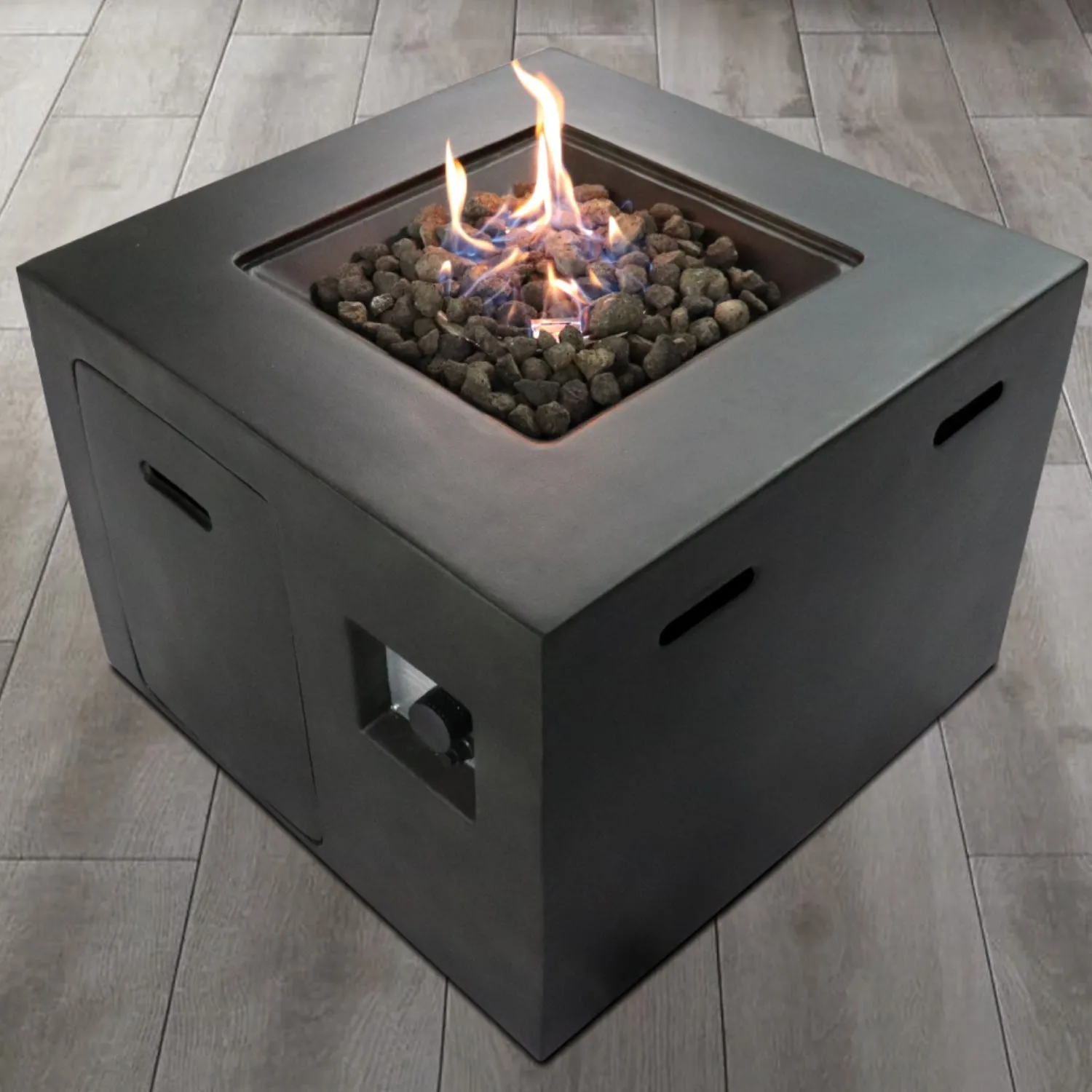 Living Source International 24'' H x 30'' W Concrete Outdoor Fire pit