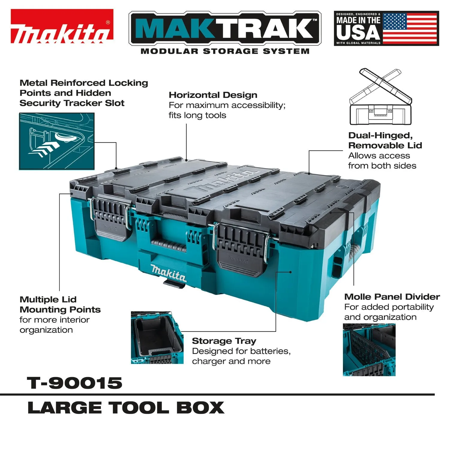 Makita (T-90015) MAKTRAK™ Large Toolbox