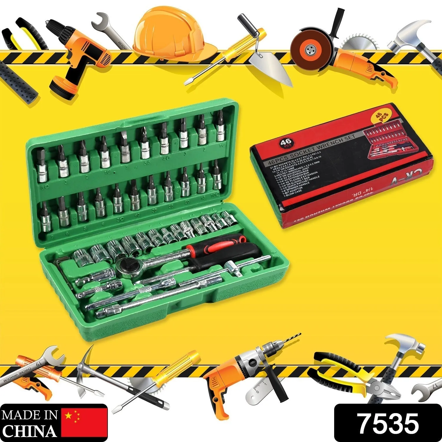 Mechanic 46pc Tool Kit Set High Quality Tool Kit