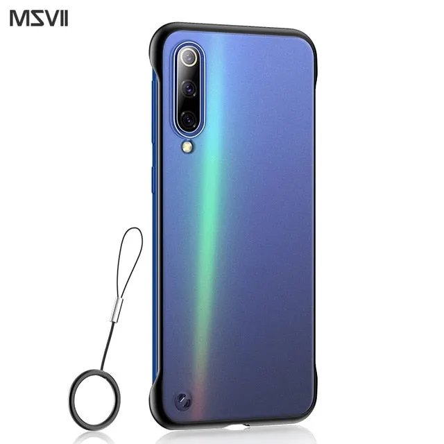 Msvii Frameless Case For Xiaomi Mi 9 Case Transparent Coque For Mi9 Case Silicone For Mi 9 SE  Funda Luxury Capa Bumper