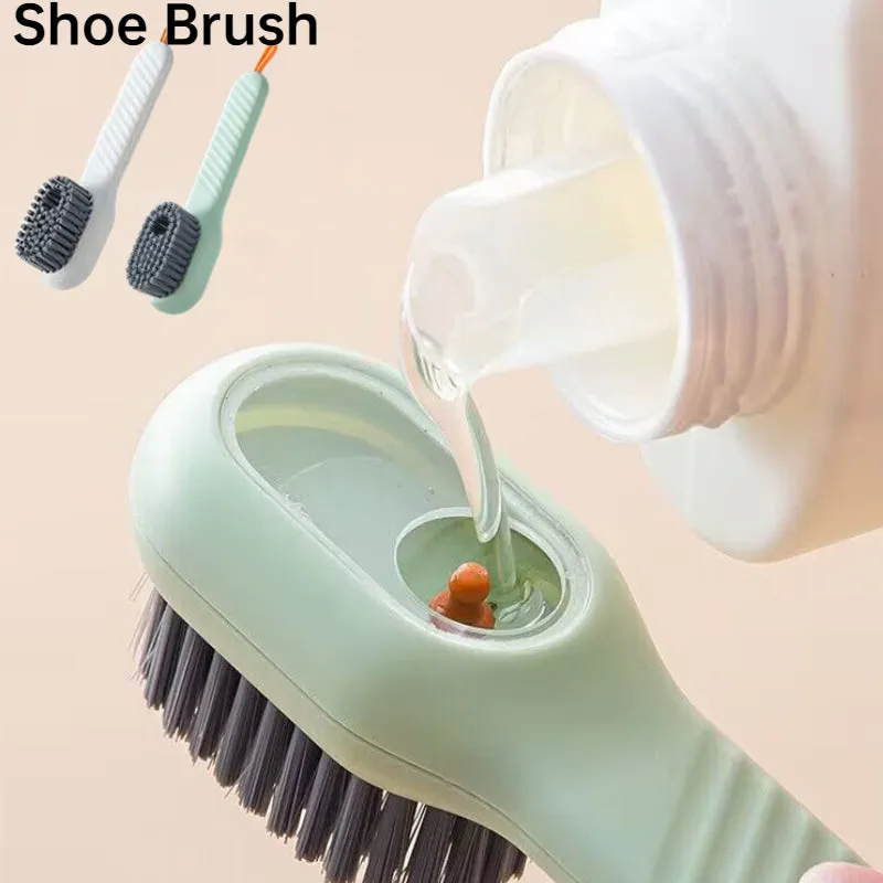 Multifunctional Cleaning Brush with Liquid Dispenser - Quick Foaming for Effortless Cleaning