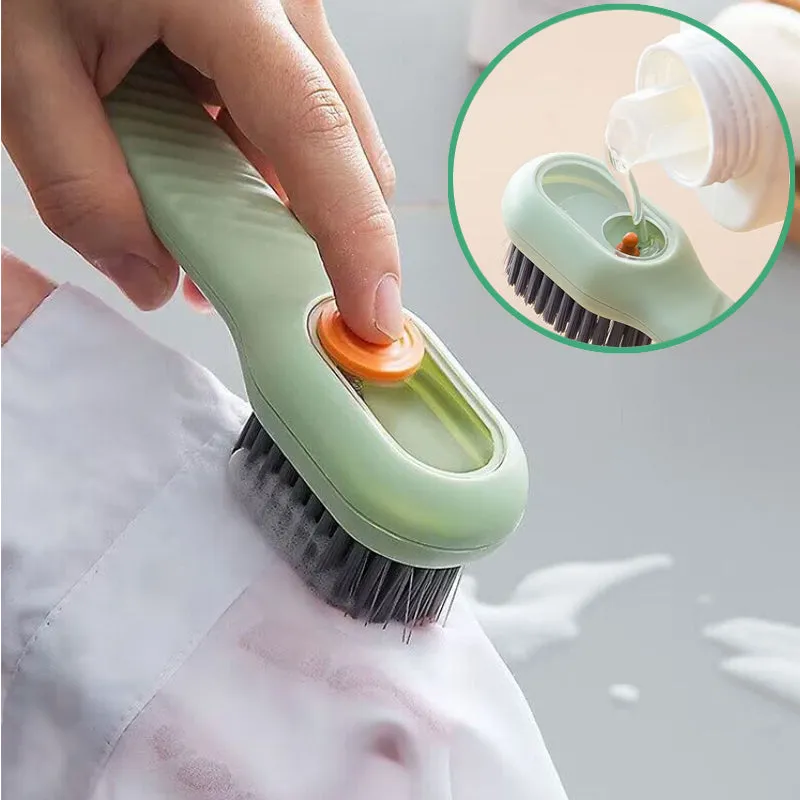 Multifunctional Cleaning Brush with Liquid Dispenser - Quick Foaming for Effortless Cleaning