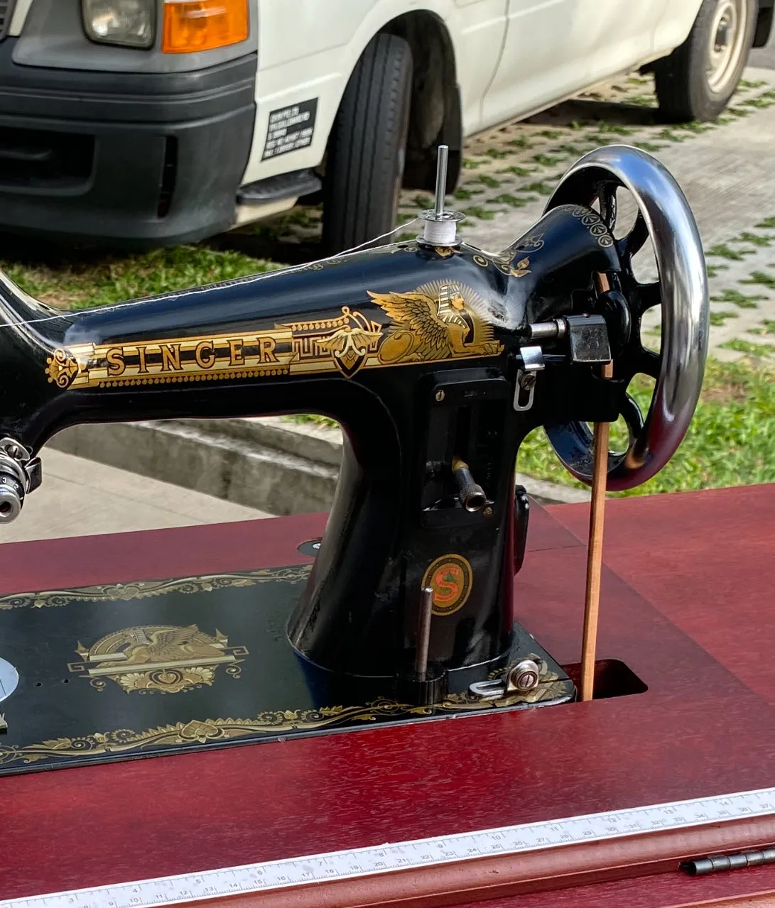 Restoration & Refurbishment Service of Vintage Traditional Sewing Machine - Chroming Parts, Lacquer Machine, Stand & Table