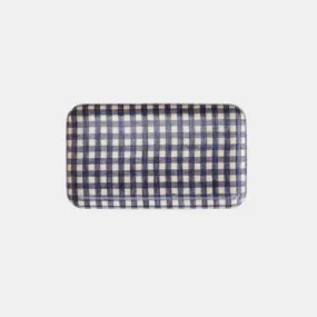 Simone Purple Gingham Tray