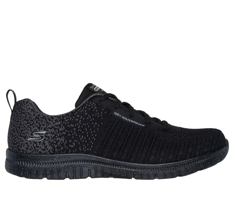 Skechers Womens Virtue Dryspell Black Charcoal