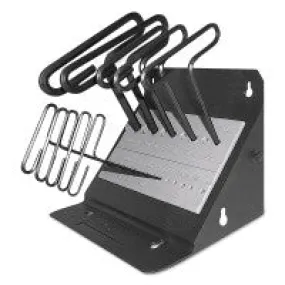 Standard Grip Inch T-Key Sets, 10 per Stand, 3/32-3/8, Inch, 6 Inch Series