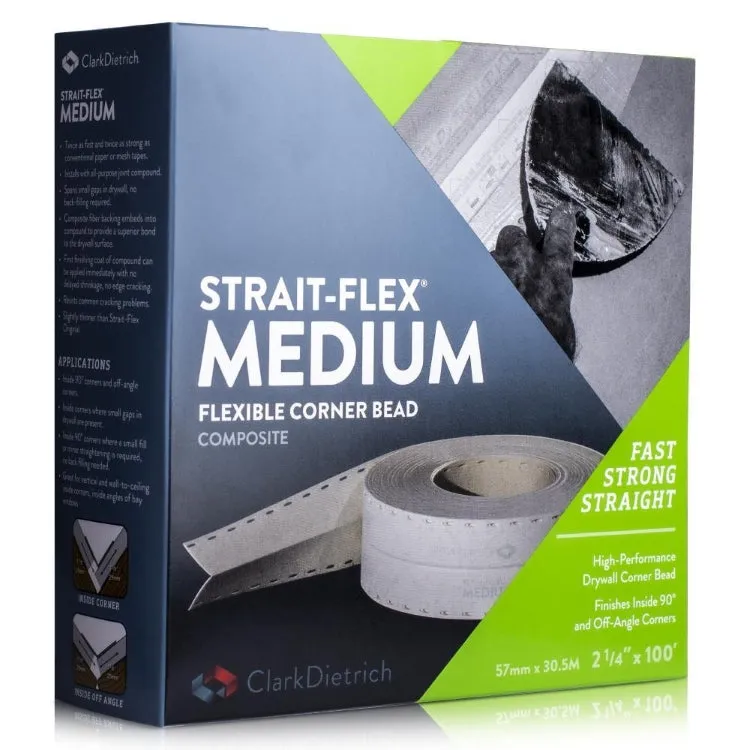 Strait-Flex Medium Corner Tape w/Slots 2-1/4" x 100 SM-100